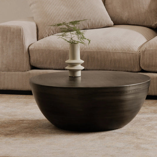Conga Table by Moe's Home Collection in antique nickel and powder coated. Made from iron in a eclectic & global style.