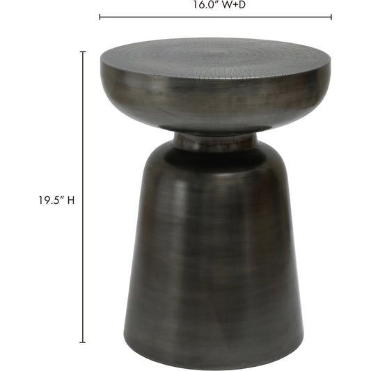 Arthur Accent Table by Moe's Home Collection in antique nickel and powder coated. Made from iron in a eclectic & global style.