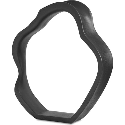 Eminence Tabletop Sculpture by Moe's Home Collection in black. Made from mango wood in a modern style.