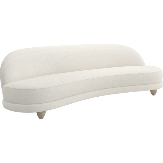 Tulum 110" Sofa by Caracole in sabbia. Made from ash, japanese sen in a unique style.