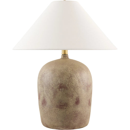 Otahu Accent Table Lamp by Livabliss in painted. Made from ceramic, linen, polyester in a unique style.