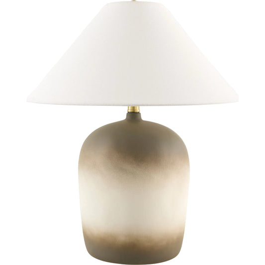 Otahu Accent Table Lamp by Livabliss in painted. Made from ceramic, linen, polyester in a unique style.