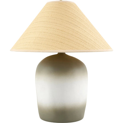 Otahu Accent Table Lamp by Livabliss in painted. Made from ceramic, seagrass, polyester in a unique style.
