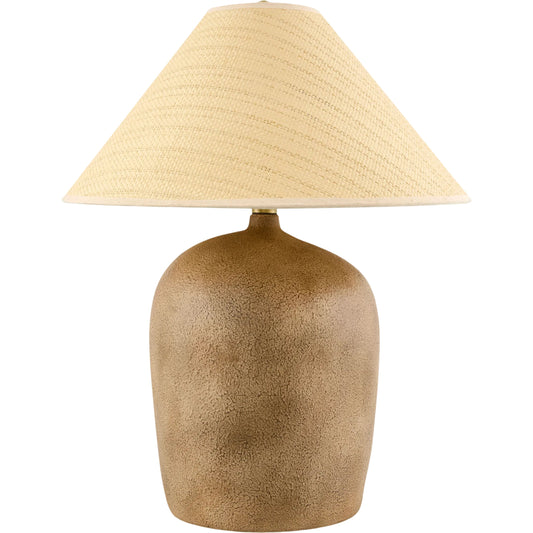 Otahu Accent Table Lamp by Livabliss in painted. Made from ceramic, seagrass, polyester in a unique style.