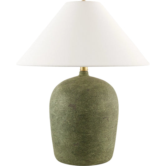 Otahu Accent Table Lamp by Livabliss in painted. Made from ceramic, linen, polyester in a unique style.