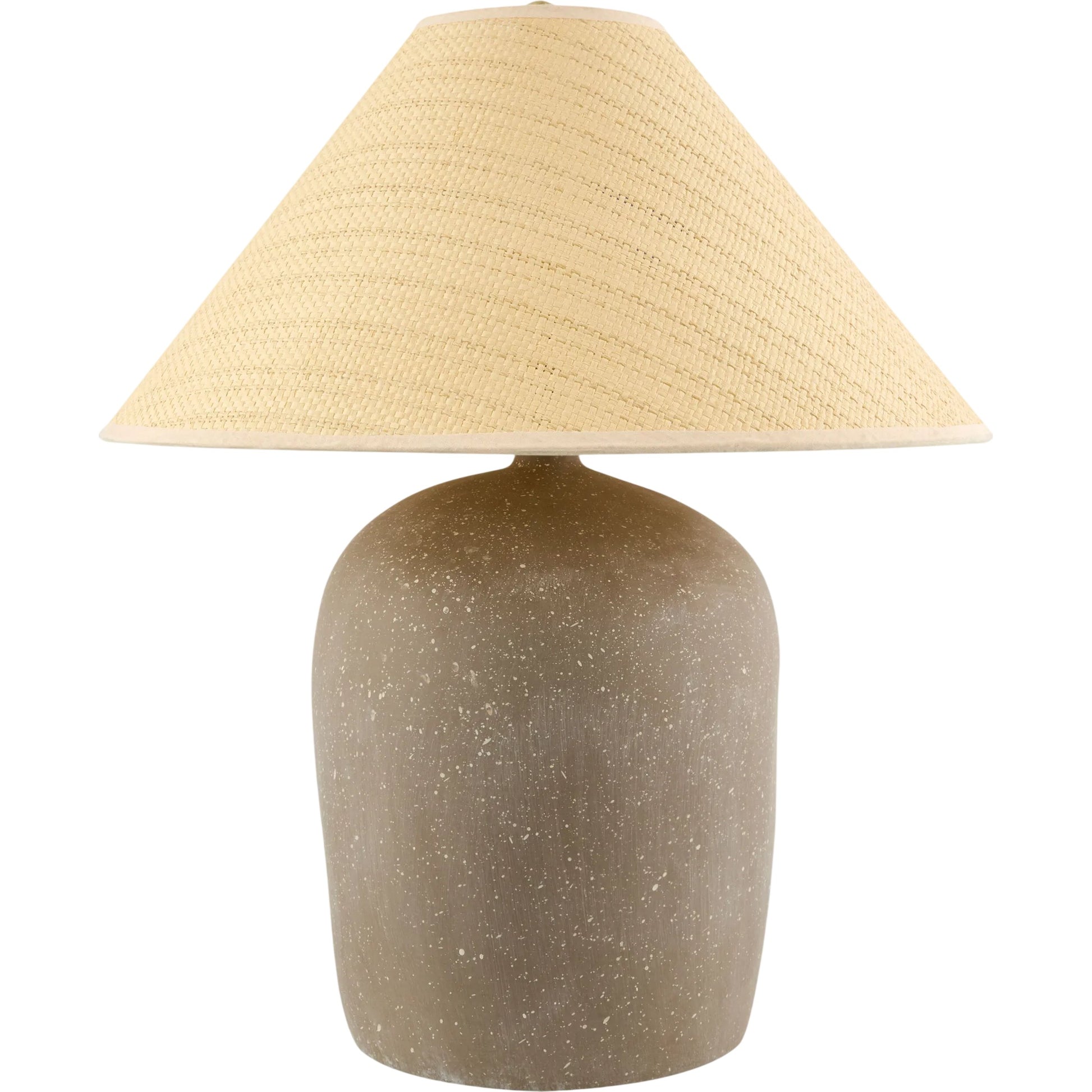 Otahu Accent Table Lamp by Livabliss in painted. Made from ceramic, seagrass, polyester in a unique style.