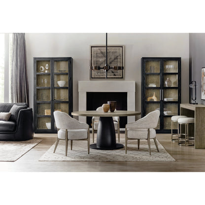 Linville Falls Bynum Bluff Accent Chair by Hooker Furniture in neutral merino cotton and mink. Made from veneers, fabric in a modern style.