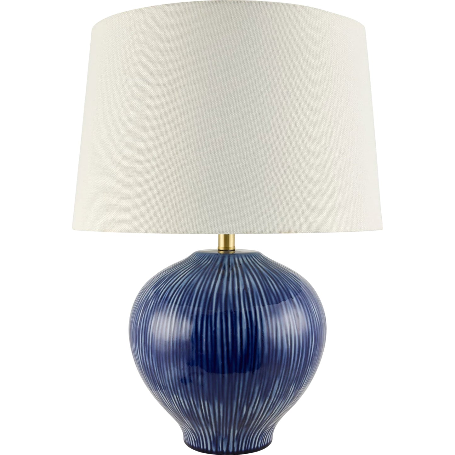 001 SI-2380102 | Primary Silo | Otaki Accent Table Lamp by Surya in white, translucent, metallic gold, navy. Made from ceramic, linen, polyester, iron in a modern style.