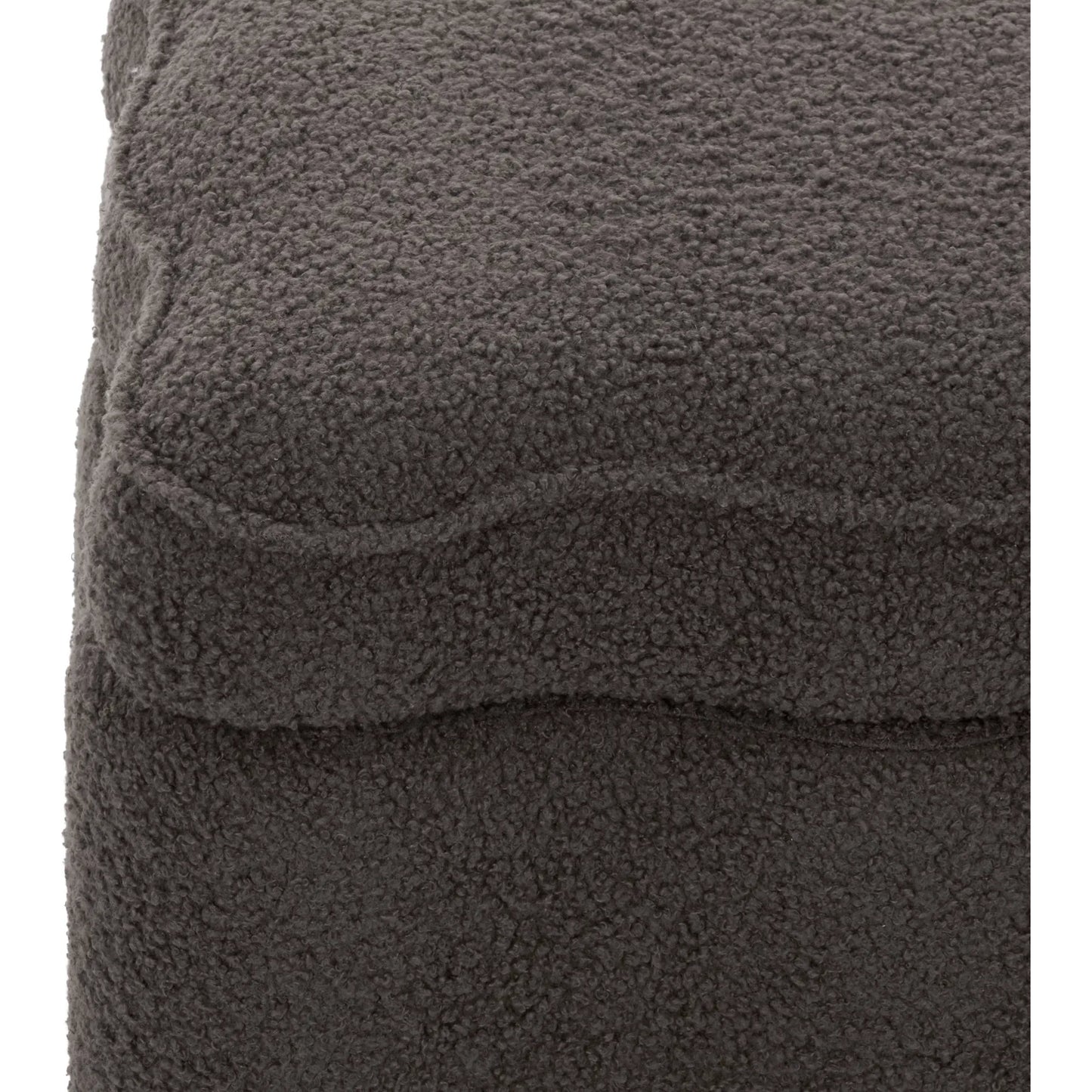 015 SI-2629994 | Closeup | Okmulgee Square Storage Ottoman by HedgeApple Essentials. Made from plywood, 100% polyester, foam in a unique style.