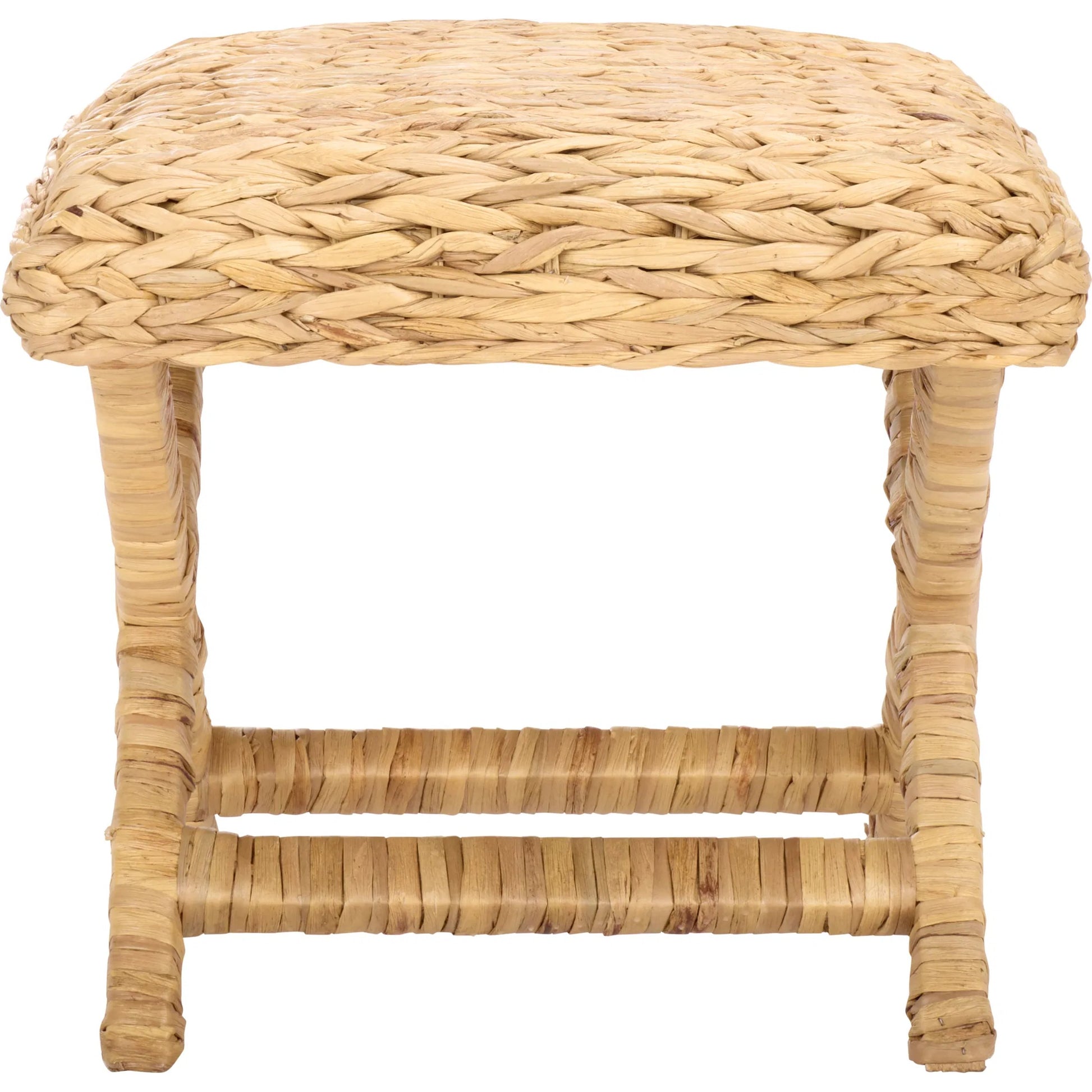 Chippewa Ottoman by HedgeApple Essentials in natural. Made from mango wood, foam in a rustic style.