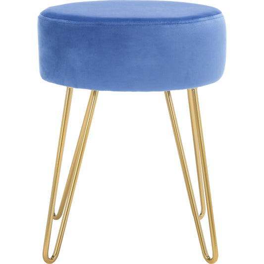 Abrea Ottoman by Safavieh. Made from plywood, velvet, iron in a modern style.