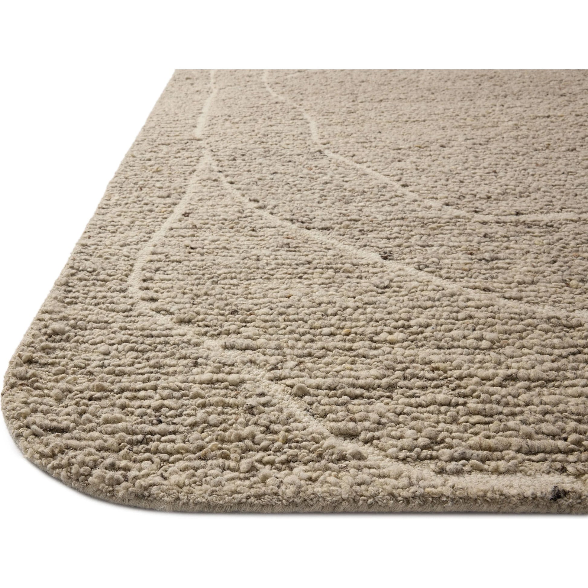 Otis OTT-01 Rug by Loloi in oatmeal, ivory. Made from 100% wool in a unique style.