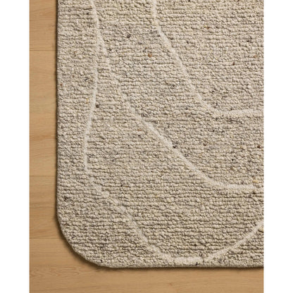 Otis OTT-01 Rug by Loloi in oatmeal, ivory. Made from 100% wool in a unique style.