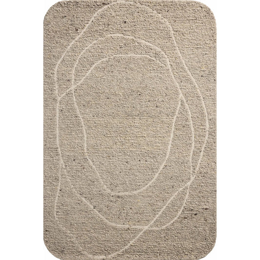 Otis OTT-01 Rug by Loloi in oatmeal, ivory. Made from 100% wool in a unique style.