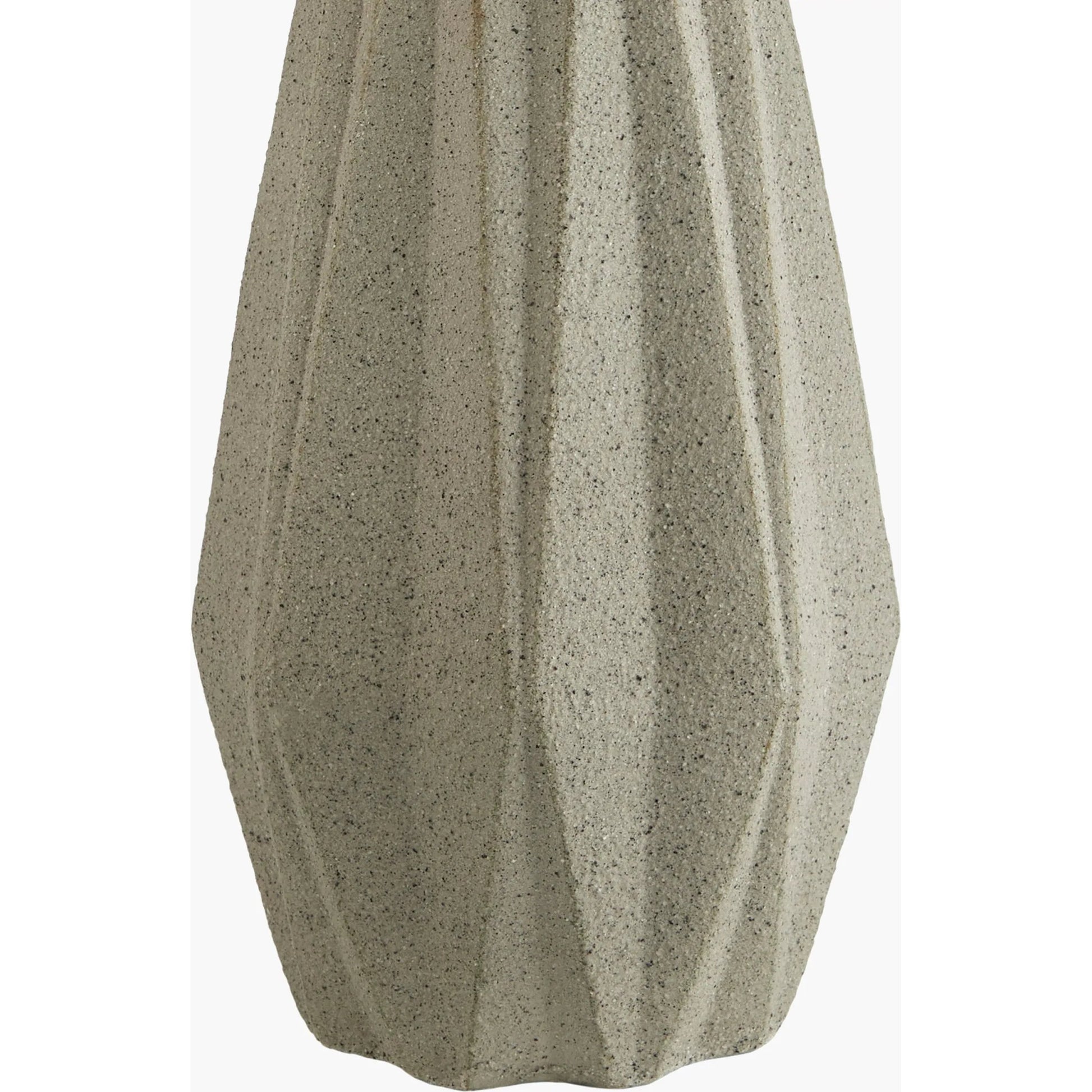 Octavio Table Lamp - 524592 by Surya in white, gray, metallic nickel, translucent and hand finishedplatedplated. Made from cement, metal, cotton in a modern style.