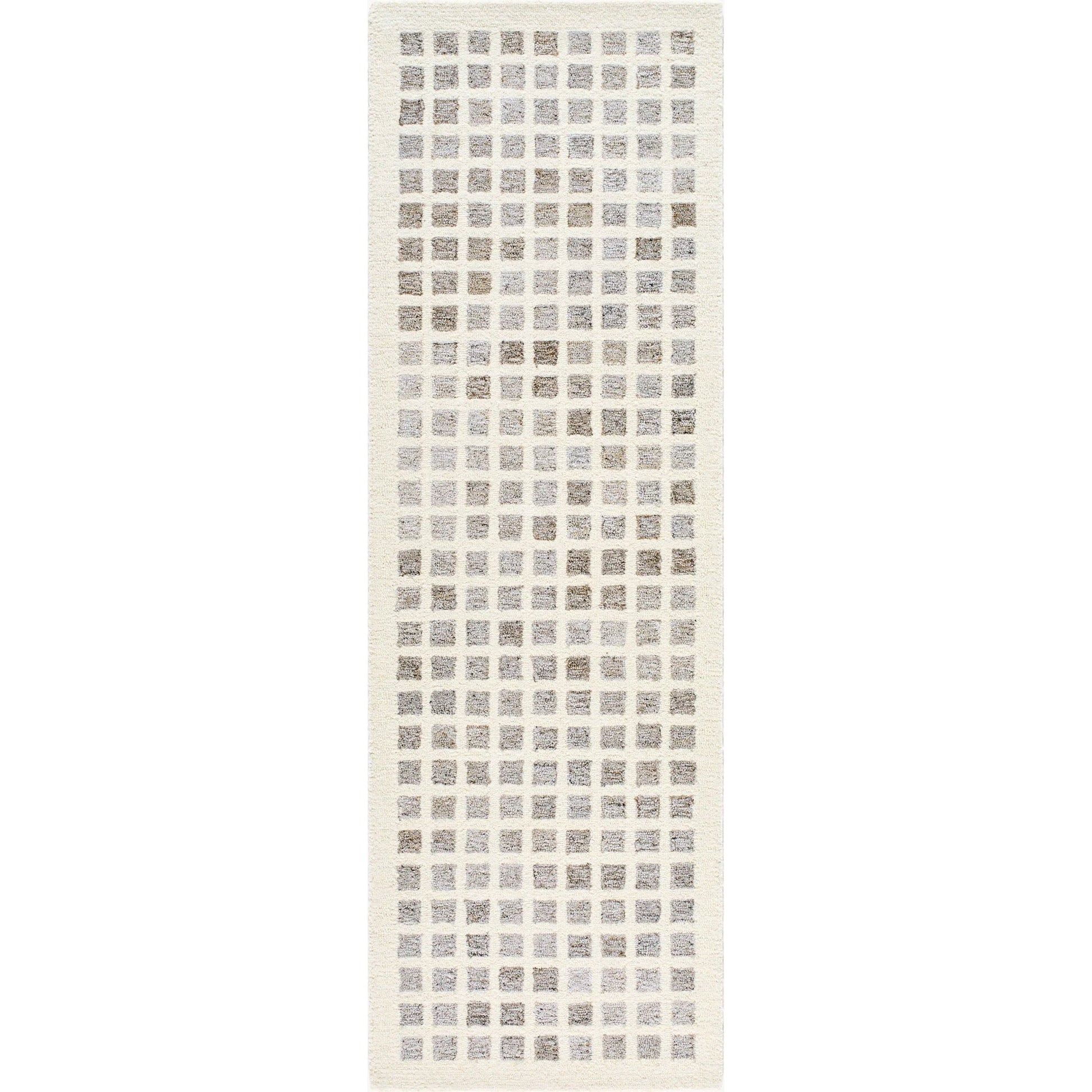 Ottawa Rug by Livabliss in beige, gray, brown, light gray. Made from main: 73% wool, main: 27% recycled pet yarn in a modern style.