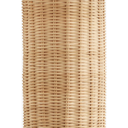 Ouen Accent Lamp - 524606 by Surya in cream, translucent, brown and natural. Made from rattan in a cottage & farmhouse style.