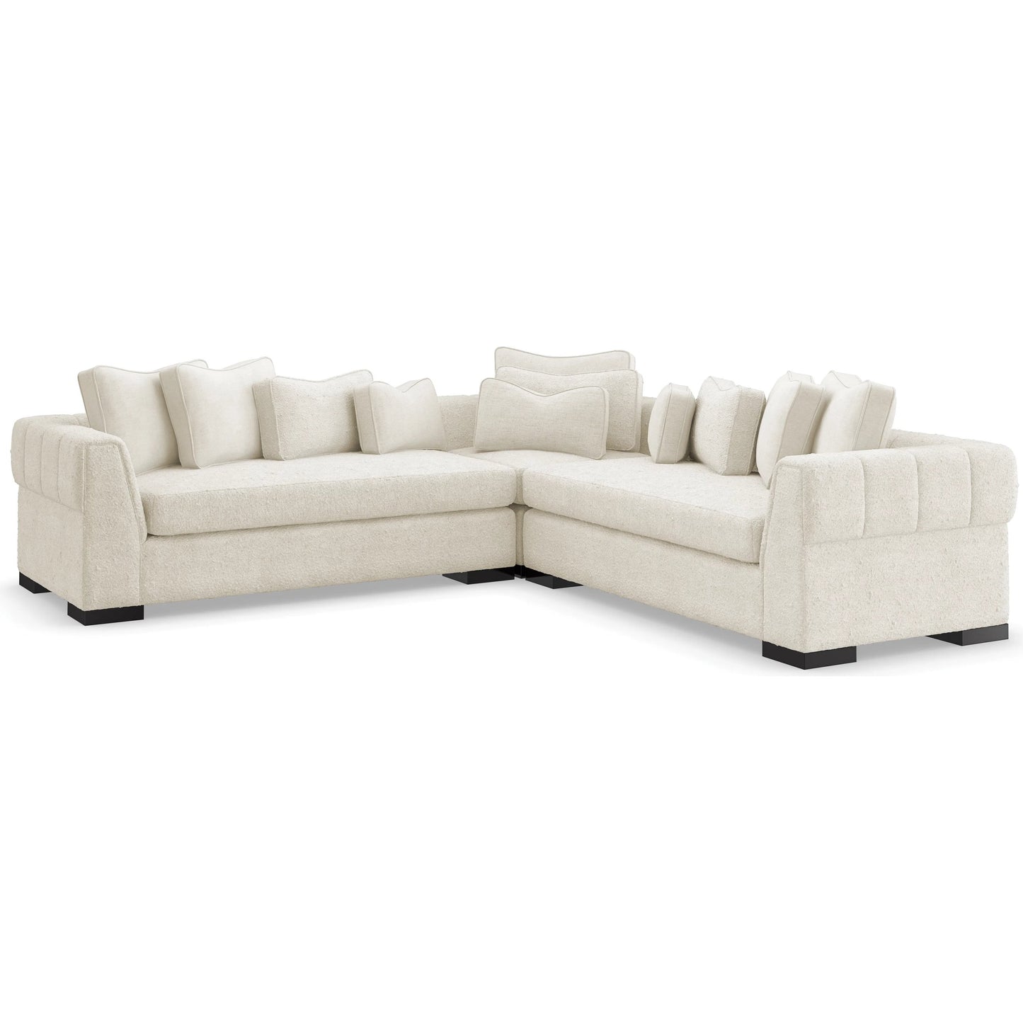 009 SI-2162961 | Additional Silo | Edge Corner Chair by Caracole in satin ebony. Made from birch in a modern style.