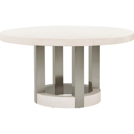Brighton Round Table with Leaf Extension by Pulaski Furniture in north star. Made from ash wood veneers in a unique style.