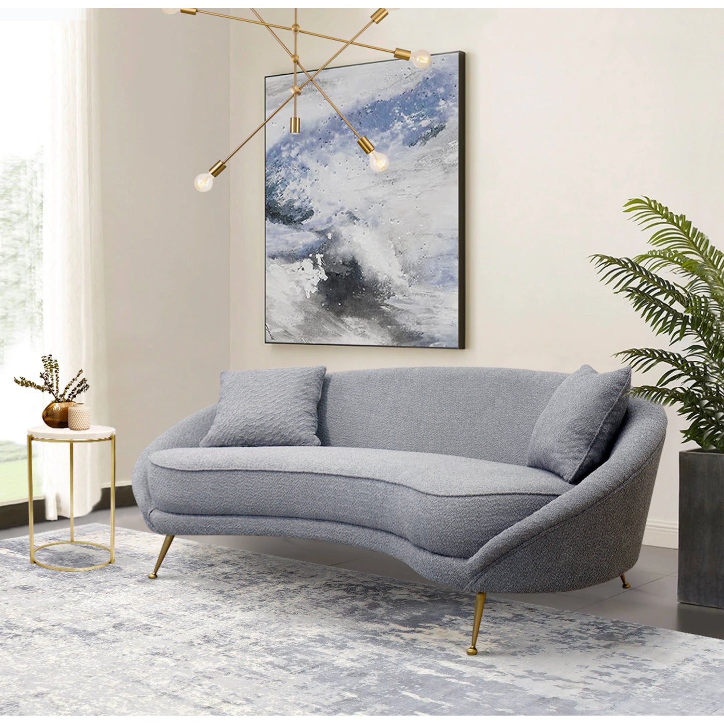 005 SI-1990605 | Additional Silo | Luna Sofa by Pasargad Home. Made from polyester fabric in a modern style.