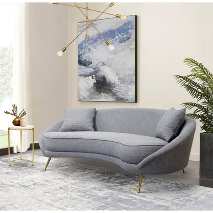 Luna Sofa by Pasargad Home. Made from polyester fabric in a modern style.