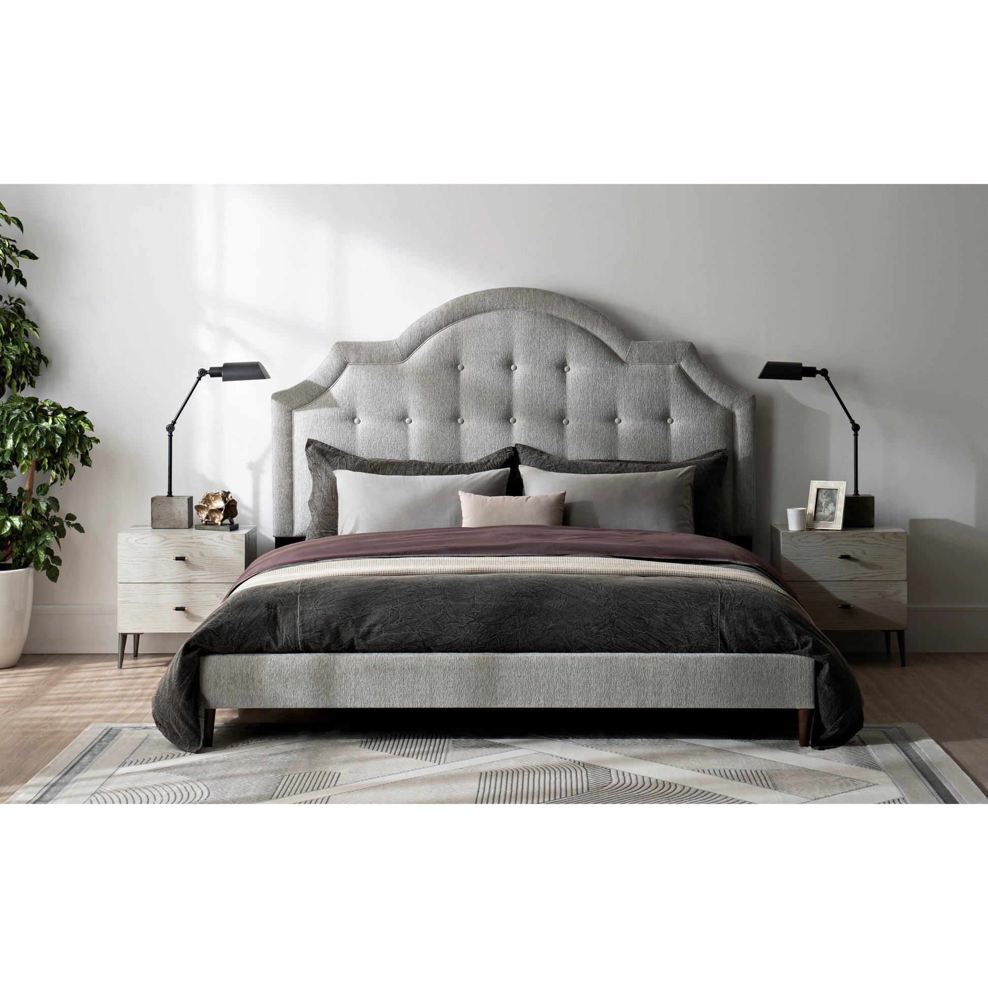 Zest Welt Upholstered Bed by Zest. Made from mdf, partical board in a modern style.
