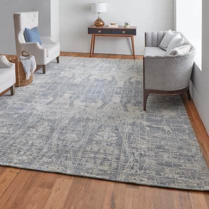 Eastfield Rug - 69A0F by Feizy in gray. Made from wool, viscose in a unique style.