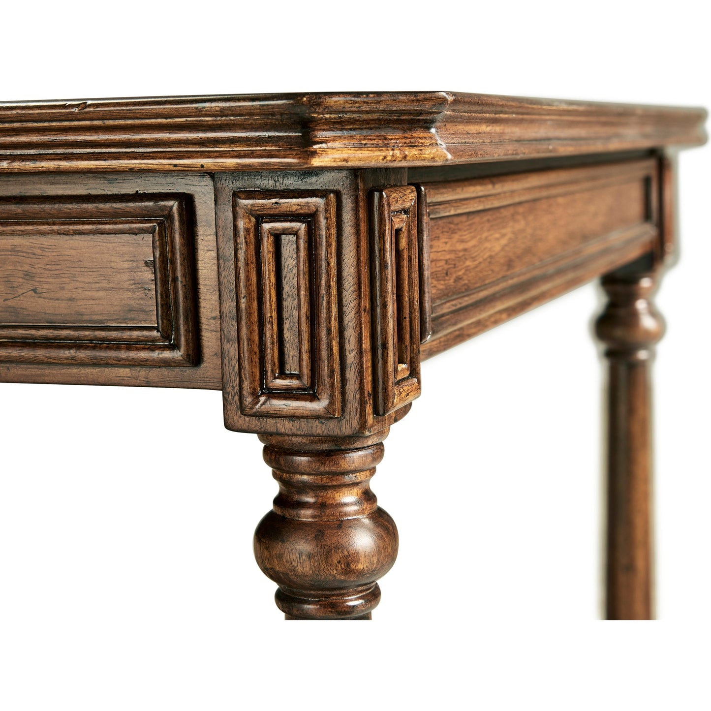 008 SR-846539 | Closeup | Casual Accents Victorian Style Walnut Side Table by Jonathan Charles in brown and medium walnut. Made from acacia in a traditional style.