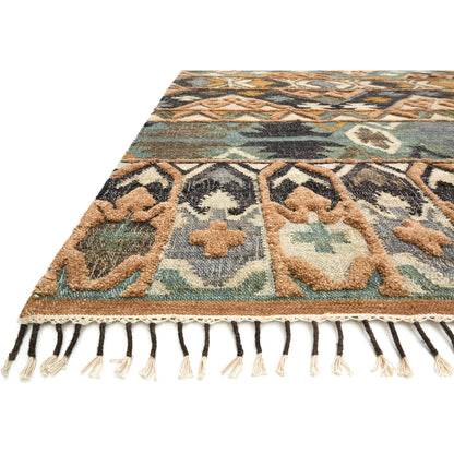 Owen OW-02 Rug by Loloi in ocean, camel. Made from jute, wool in a eclectic & global style.