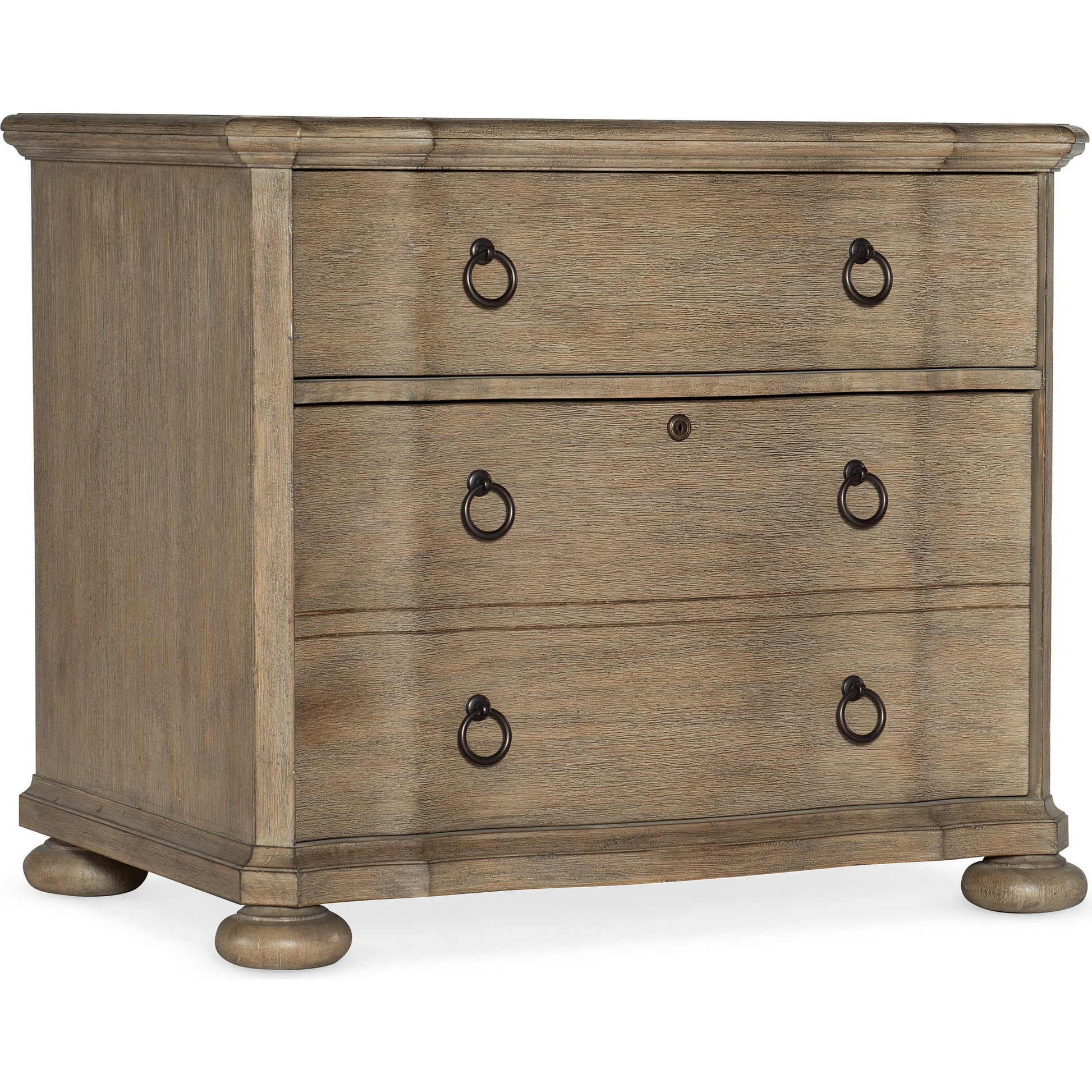 Corsica Lateral File Cabinet by Hooker Furniture. Made from acacia veneers in a traditional style.