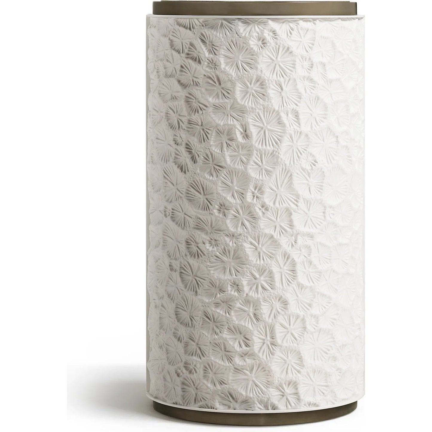003 SI-2535734 | Additional Silo | Pelagic Accent Table by Jonathan Charles in white washed oak. Made from main oak veneer in a unique style.