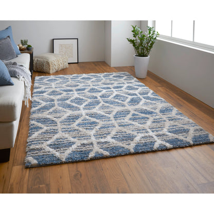 Mynka Transitional Diamond Rug - 39ICF by Feizy. Made from polyester in a unique style.