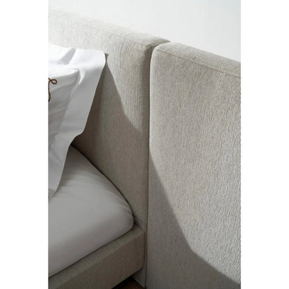 Zest Upholstered Bed with Wings by Zest. Made from rubberwood, fabric in a modern style.