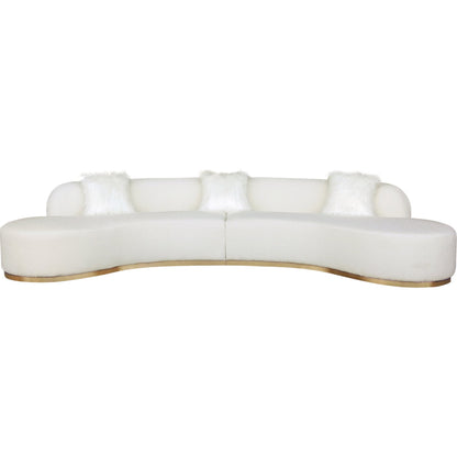 Simona Sofa by Pasargad Home. Made from polyester fabric in a modern style.