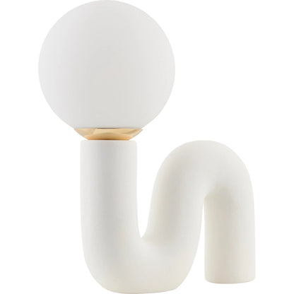 Oyri Accent Table Lamp by Livabliss in glazed. Made from ceramic, glass, polystyrene in a eclectic & global style.