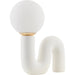 Oyri Accent Table Lamp by Livabliss in glazed. Made from ceramic, glass, polystyrene in a eclectic & global style.