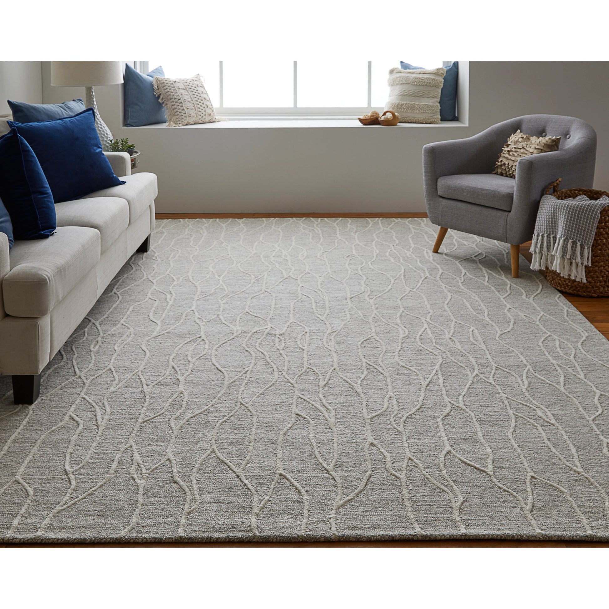 Enzo Transitional Rug - 8734F by Feizy. Made from wool in a unique style.