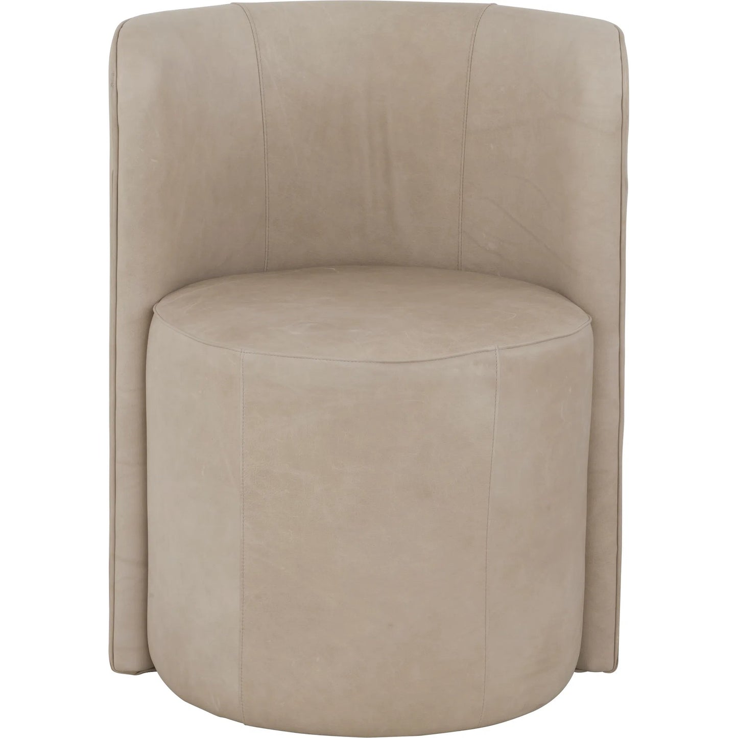 002 SI-2636140 | Additional Silo | Aristotle Barrell Back Dining Chair by Fairfield Chair in tan and pottery. Made from rubberwood solids in a unique style.