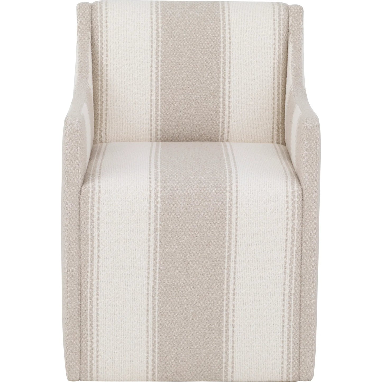 002 SI-2636142 | Additional Silo | Halston Arm Chair by Fairfield Chair in cream and oatmeal. Made from rubberwood solids in a unique style.