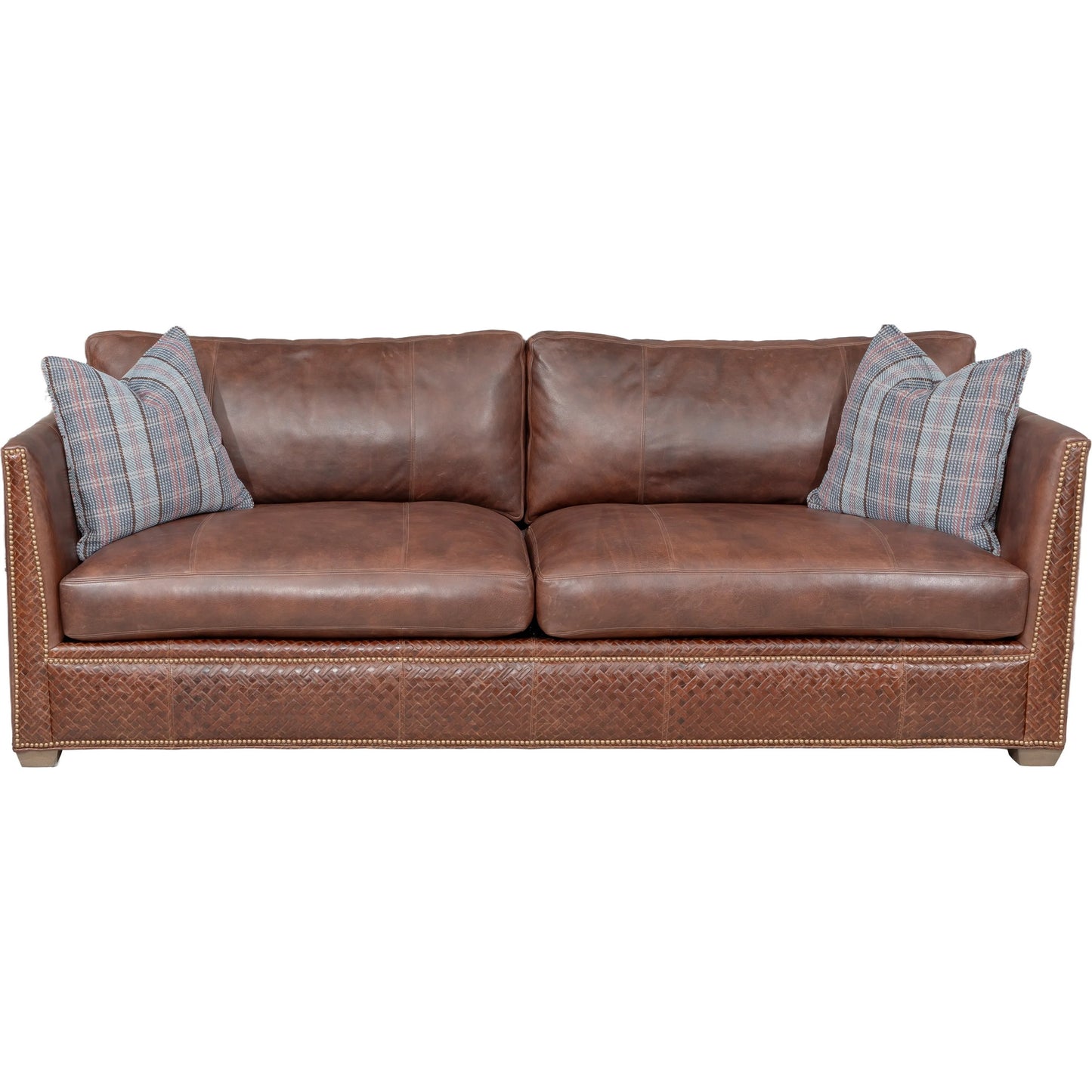 002 SI-2636147 | Additional Silo | Chesterfield Sofa by Fairfield Chair in brown and caramel. Made from beech solids in a unique style.