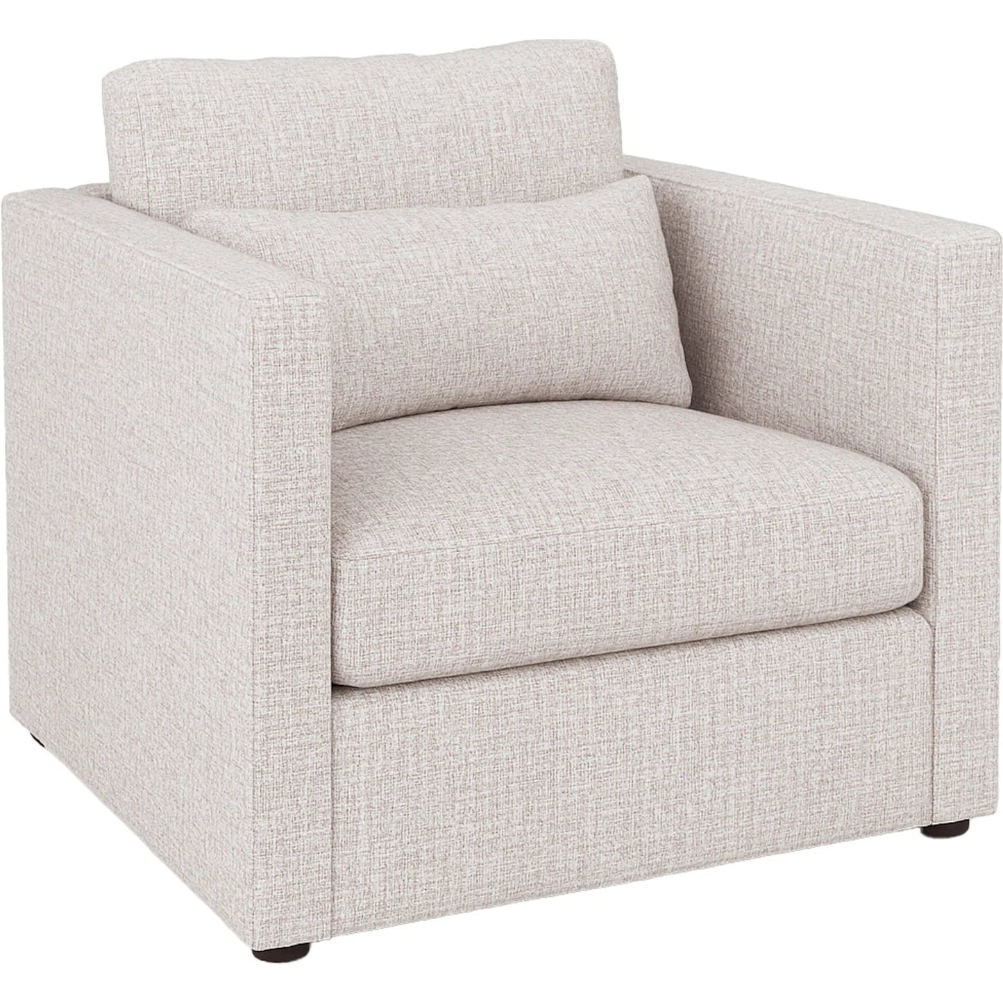 000 SI-2636161 | Primary Silo | Banks Lounge Chair by Fairfield Chair in light grey and cream. Made from beech solids in a unique style.