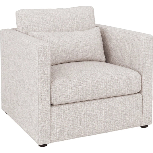 000 SI-2636161 | Primary Silo | Banks Lounge Chair by Fairfield Chair in light grey and cream. Made from beech solids in a unique style.