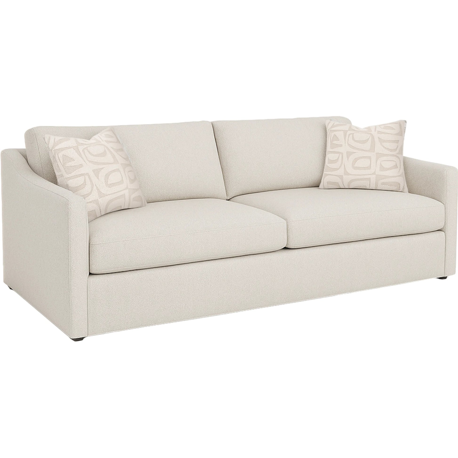 Beckett Grande Sofa by Fairfield Chair in cream and bisque. Made from unique in a unique style.