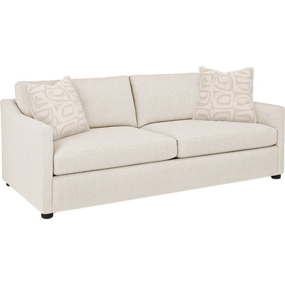 Beckett Sofa by Fairfield Chair in cream and bisque. Made from unique in a unique style.