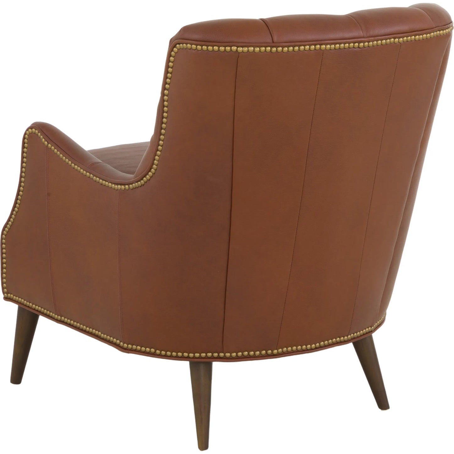 001 SI-2636187 | Additional Silo | Arnold Tufted Lounge Chair by Fairfield Chair in brown and sycamore. Made from beech solids in a unique style.