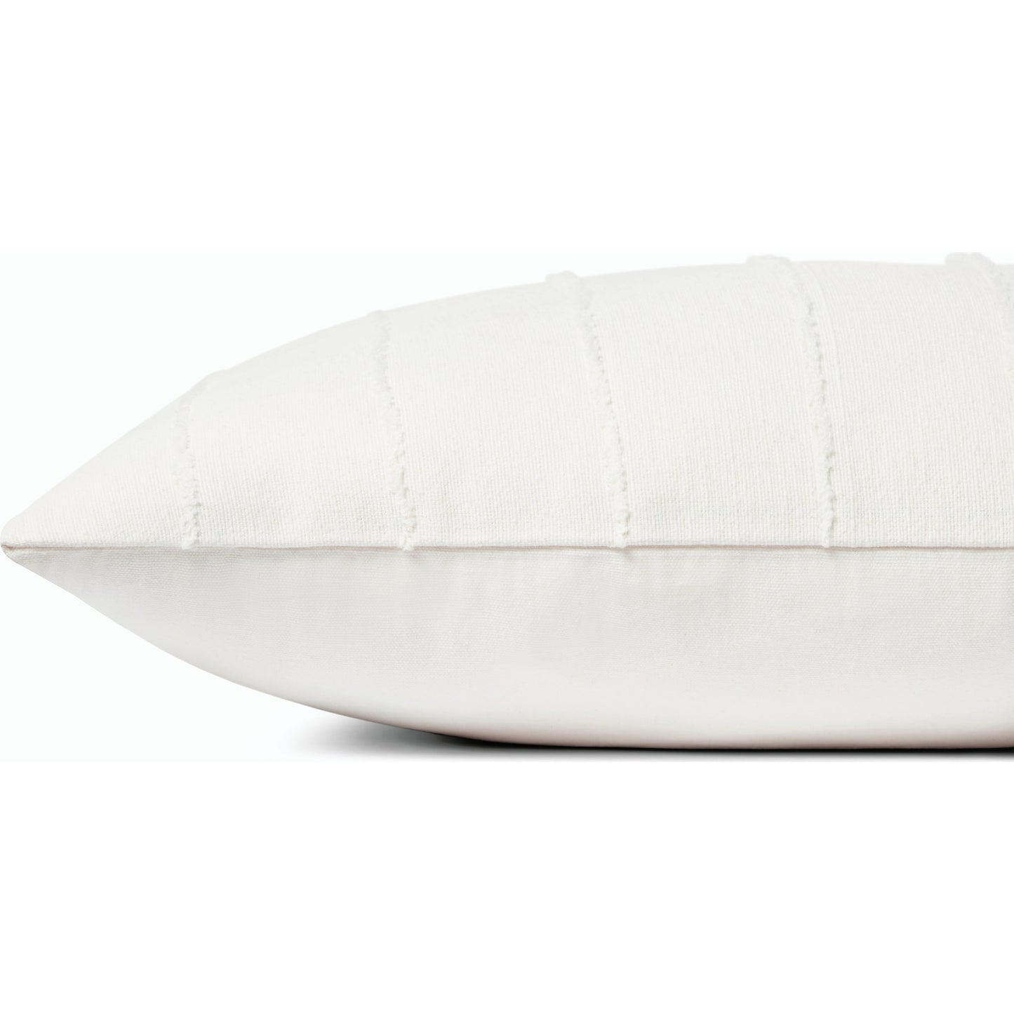 002 SI-2159868,SI-2159869 | Closeup | PJS0013 Pillow by Jean Stoffer x Loloi in ivory. Made from 100% cotton in a modern style.