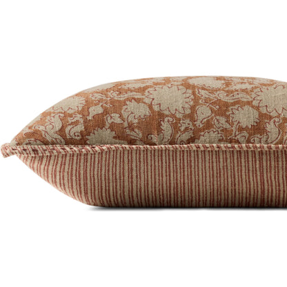 PLL0165 Pillow by Loloi. Made from 100% linen in a traditional style.