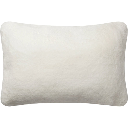 P0710 Pillow by Loloi in white. Made from 100% polyester in a modern style.
