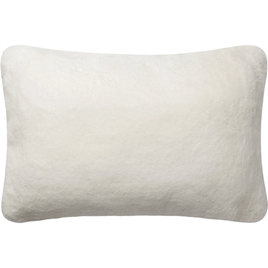 P0710 Pillow by Loloi in white. Made from 100% polyester in a modern style.