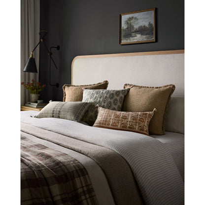 PLL0113 Pillow by Loloi in sage, ivory. Made from 100% cotton in a modern style.